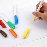 Personnalisé Coloré Lavable Mince Effaçable À Humide Craie Tableau Marqueur Verre Blanc Liquide Craie Marqueurs Pour L'écriture