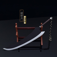Alliage de zinc tout métal petit jouet épée Bleach Kurosaki Ichigo Zanpakutou Zangetsu Mini Katana