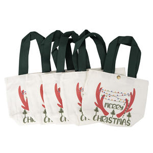 <span class=keywords><strong>TOP</strong></span> Design cadeau de noël petit sac fourre-tout <span class=keywords><strong>en</strong></span> coton sacs <span class=keywords><strong>en</strong></span> tissu de toile d'épicerie réutilisables pour bricolage publicité cadeau de Promotion - Product Image 3