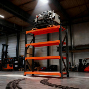 Fábrica de fabricación 4 capas Protección contra la corrosión 60 'Longspan Metal Light Duty Racks Garaje Almacén Almacenamiento Estantes apilables - Product Image 6