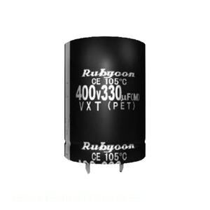 ตัวเก็บประจุแบบฝังผนัง Original CAP ALUM 560UF 20% 450V SNAP TH Through Hole 450VXT560MEFCSN25X55 560 ยูเอฟ - Product Image 1