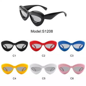 <span class=keywords><strong>Lunettes</strong></span> de soleil de marque 2023, <span class=keywords><strong>lunettes</strong></span> de soleil œil de chat gonflées uniques et tendance, <span class=keywords><strong>lunettes</strong></span> de soleil de marque de luxe pour femmes <span class=keywords><strong>2022</strong></span> - Product Image 2