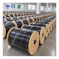 Câble Fibre Optique FTTH Extérieur UKCC GJYXFCH FRP avec Impression Personnalisée, Bande Colorée et Emballage
