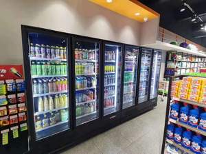 Dusung 3 cửa kính thương mại dọc năng lượng lạnh đồ uống đồ uống hiển thị tủ lạnh tủ đông - Product Image 6