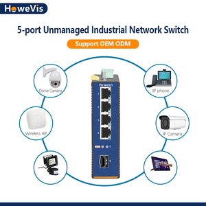 Howevis tốt nhất mua PoE chuyển đổi 4 cổng công nghiệp Gigabit PoE chuyển đổi với 1 <span class=keywords><strong>Giga</strong></span> SFP Gigabit mạng chuyển đổi dữ liệu - Product Image 5