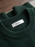 Étiquettes de vêtements personnalisées en polyester et coton avec logo noir, étiquettes cousues pour les marques de vêtements