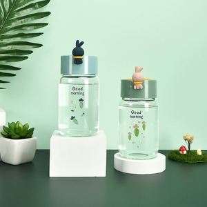 Hot Selling Cartoon <b>Rabbit</b> Glass Water Bottle for Children <b>Gifts</b> - Product Image 4