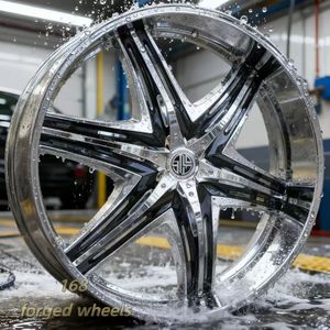 Rines Personalizados de 20, 22, 24 y 26 Pulgadas, de Aluminio 6061-T6, Diseño Cóncavo, Cromados, Forjados en Dos Piezas, para Cadillac, <span class=keywords><strong>Hummer</strong></span>, Chrysler, Lamborghini - Product Image 4
