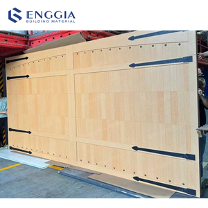 ENGGIA Panneaux personnalisés de style américain vintage ouvrant la <span class=keywords><strong>porte</strong></span> de <span class=keywords><strong>garage</strong></span> <span class=keywords><strong>sectionnelle</strong></span> Voiture automatique en <span class=keywords><strong>bois</strong></span> Portes de <span class=keywords><strong>garage</strong></span> pour maison - Product Image 1