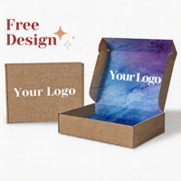 Boîte d'emballage en carton ondulé écologique personnalisée avec logo imprimé pour l'expédition de produits de soin, de beauté ou de vêtements – Vente en gros