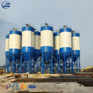 Silo per Cemento da 100 Tonnellate per Impianto di Calcestruzzo con Sistema di Scarico e Pesatura, Silo per Ceneri Volanti, Produttore Diretto, Prezzo Silo 100 Tonnellate - Product Image 1