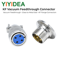 Connecteur hermétique mâle-femelle KF16 KF25 KF40 verre-métal pour système sous vide 220V/380V 5A-50A