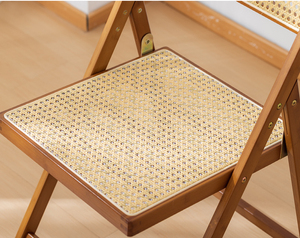 Silla <span class=keywords><strong>de</strong></span> Comedor Plegable Moderna <span class=keywords><strong>de</strong></span> Madera Maciza con Tapicería <span class=keywords><strong>de</strong></span> Ratán Impermeable y Estructura <span class=keywords><strong>de</strong></span> <span class=keywords><strong>Aluminio</strong></span> <span class=keywords><strong>para</strong></span> Uso en Interiores/Exteriores ZN 581 - Product Image 4