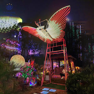 Columpio de mariposa dinámico para exteriores, dispositivo interactivo LED creativo emisor de luz, área escénica, viaje cultural, recorrido nocturno - Product Image 1
