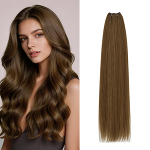 Extensiones de Cabello Tejidas a Máquina, 100% Cabello Humano Remy, Color Marrón, Cutícula Alineada, Suaves y Brillantes, Listas para Enviar, Cabello al por Mayor para Salón - Product Image 1