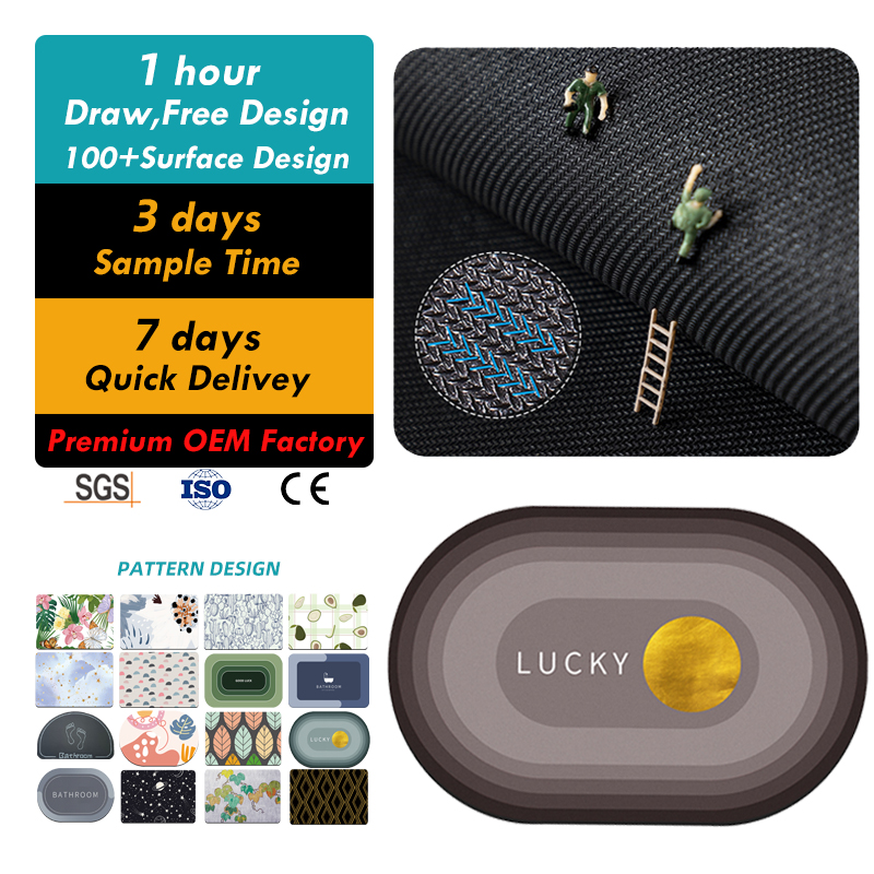 Напольный коврик, домашний ковер, супер впитывающий кухонный коврик, супер впитывающий нескользящий коврик для ванной