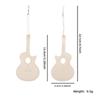 Porte-plectres en cuir PU en forme de guitare, étui de rangement créatif pour plectres de guitare, sac portable pour plectres