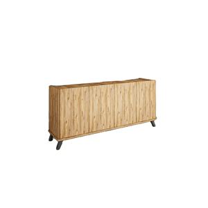 Modern 180cm Atlantic <b>Pine</b> 4-Door Console Table Bar Cabinet <b>TV</b> <b>Stand</b> for Living Room - Product Image 1