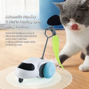 Yeni tasarım <span class=keywords><strong>Pet</strong></span> akıllı çalışan araba elektrikli kedi kendinden eğlence oyuncak akıllı interaktif oyuncak - Product Image 4