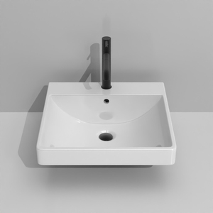 Basin Ceramic Europe Modern Style Customized Art Basin Ceramic Countertop Rectangular Hand Wash Basin