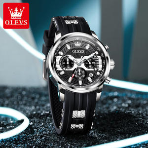   Reloj de pulsera para hombre Brand 3690 con correa de silicona, fecha automática, luminoso, resistente al agua, reloj de cuarzo de moda para hombre - Product Image 4