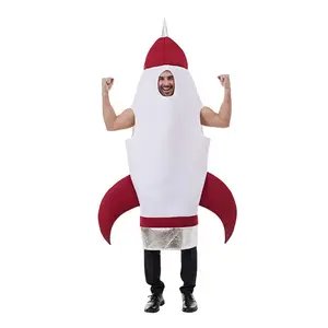 Spaceship Rocket Funny Cosplay Clothes Performance Party Wear Prom Costume for Man Woman Halloween Carnival