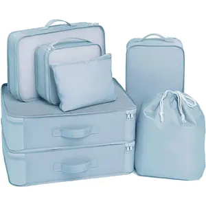 Agency 7-piece Set Packing Cubes Travel Bags for Luggage Packing Organizers with Shoe Bag