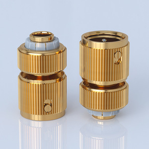 Acoples de latón de conexión rápida Guoma Ruixiang 12x4 para riego de jardín y lavado de coches - Product Image 1