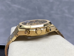 Reloj Mecánico Luminoso Impermeable de Súper Calidad 41mm APS Factory Cal. Reloj Audemars Chrono de Oro con Movimiento 4401 26240 - Product Image 4