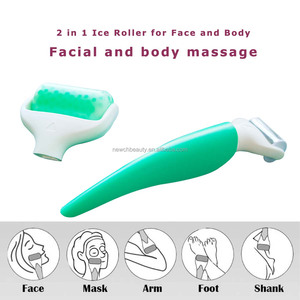 Meilleures ventes Maison Petit Masseur Santé Rouleau de Glace Visage Yeux Corps Massage Froid Vert Visage Beauté Soins de la Peau Ensemble Produits de Beauté - Product Image 3