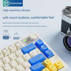 Çok tip V75 membran klavye fare seti oyun bilgisayarı oyun 75% düzeni klavye ABS Keycaps RGB ışıkları - Product Image 5