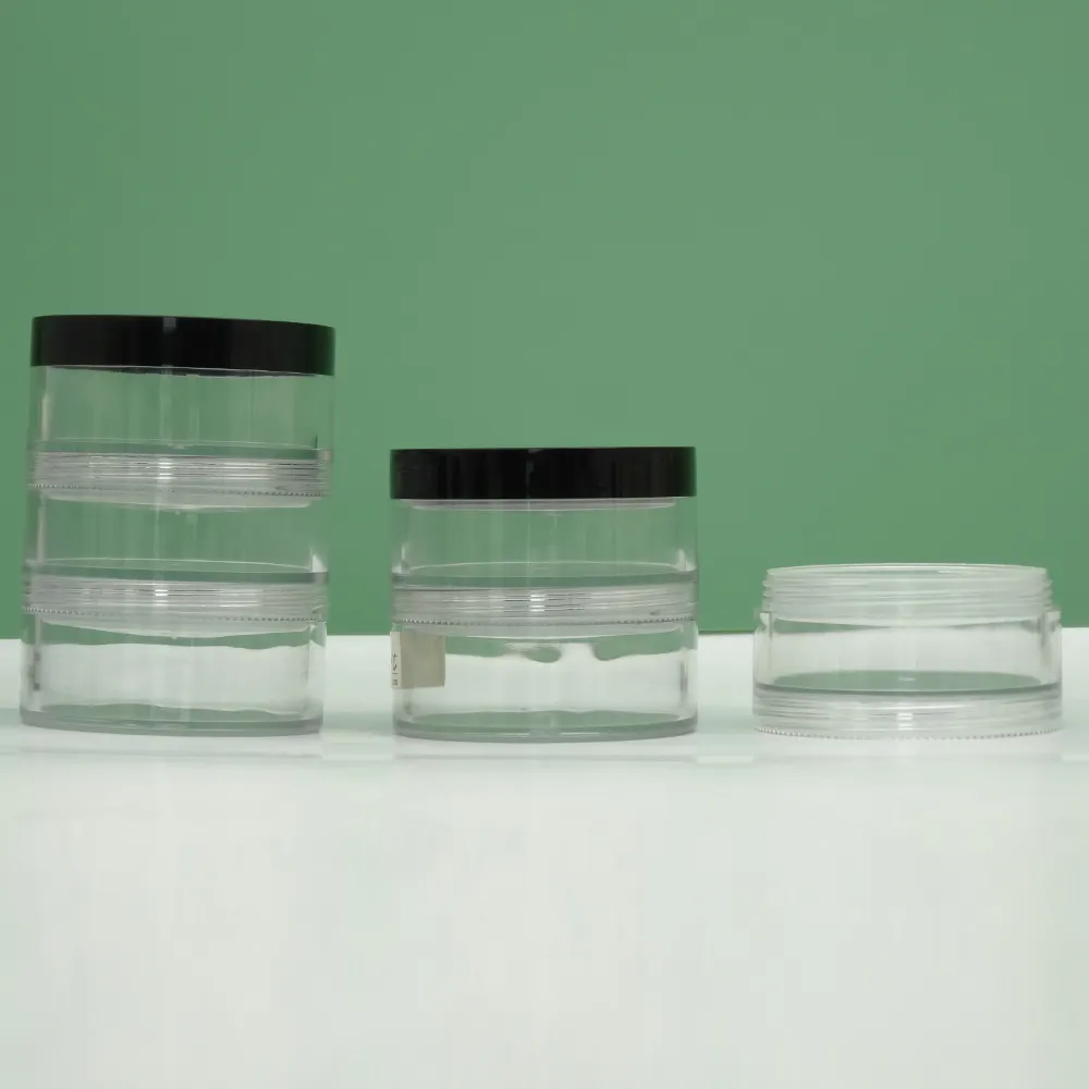 Duannypack écologique 1oz 35g pot de poudre cosmétique en vrac empilable avec tamis transparent
