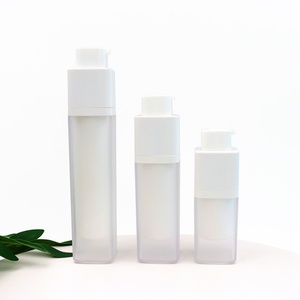 Bouteilles Airless Givrées 15ml 30ml 50ml Rechargeables Vides Carrées Distributeur de Lotion Cosmétique Pompe de Voyage Bouteille Airless Sous Vide - Product Image 6