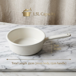 En gros, ensemble de casseroles et poêles en émail blanc avec <span class=keywords><strong>passoire</strong></span> et égouttoir, pour la préparation rapide des aliments pour bébés et la cuisson en petites quantités, ustensiles de cuisine - Product Image 6