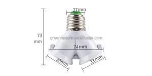 85-285V E27 Portalámparas a 2-7PCs Lámpara Bombilla Cabeza Araña Bombilla E27 <span class=keywords><strong>Socket</strong></span> - Product Image 4