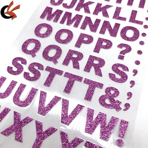 Lettres auto-adhésives diamantées 15mm pour la décoration artisanale pour Noël, Pâques, Graduation, Ramadan, Thanksgiving - Product Image 3