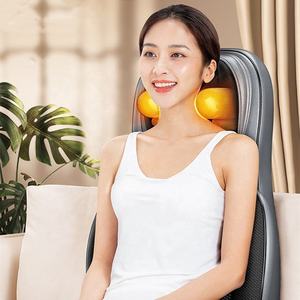 Siège de Massage Shiatsu Corps Entier, Coussin de Massage 3D à Pétrissage avec Lumière Rouge pour Soulagement des Douleurs Dorsales, pour Fauteuil de Bureau, de Voiture ou à la Maison - Product Image 3