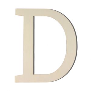Lettres d'alphabet en bois non finies de 12 pouces, de bonne qualité, polyvalentes, pour panneau signalétique sur pied ou à suspendre au mur - Product Image 4