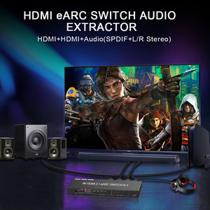 Bộ chuyển đổi <span class=keywords><strong>HDMI</strong></span> 8K 2.1 với chức năng tách âm thanh EARC, <span class=keywords><strong>4</strong></span> vào 1 ra, hỗ trợ SONOS ARC hoặc bộ thu AV, SPDIF, EDID, dành cho loa soundbar - Product Image 3