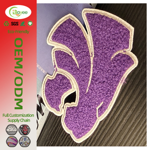 Patchs brodés en tissu éponge résistant à la décoloration, patchs en chenille pour sacs et chapeaux personnalisés - Product Image 1