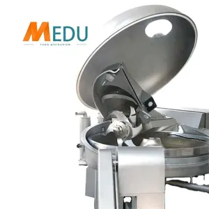 Industrial Electric High Speed SUS 304 Vegetable Meat Chopper Vacuum Bowl Cutter Machine