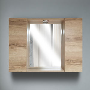 Specchio 2A 80 CM in Rovere Naturale con Faretto LED - Product Image 1