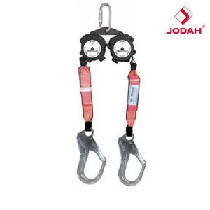 Antichute professionnel JODAH à double sangle, auto-rétractable, à connexion rapide, Delta Plus AN176VV, 1,8 mètre, 100% de sécurité - Product Image 4