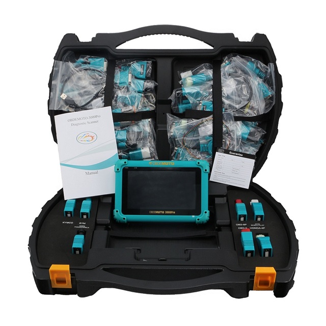 3000Pro Powerful Code Reader Diagnostic Scanner for Motorcycles Covers Multi-Brands Including Japan & European Bikes Programming