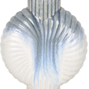Vaso in Ceramica a Forma di Conchiglia, Vaso Decorativo per Fiori, Design Costiero, Decorazione da Tavolo - Product Image 4