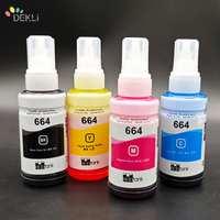 Encre de recharge T664 pour Epson ET-2550 L200 L210 Encre à colorant pour imprimante Premium
