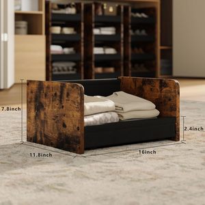 FOUCSSOMEI <span class=keywords><strong>Étagère</strong></span>s de rangement modulaires en bois et métal à 4 niveaux, empilables, de type armoire au sol, avec design breveté - Product Image 3