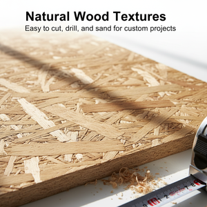 Panneau <span class=keywords><strong>OSB</strong></span> 3 à bords carrés, haute résistance à la charge et résistant à l'humidité, pour sous-couche de plancher et bardage mural - Product Image 1