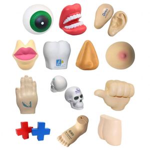 Balle anti-stress en forme de cerveau, vente en gros, impression de logo à bas prix, organes humains, balle anti-stress en PU en forme de cerveau - Product Image 4