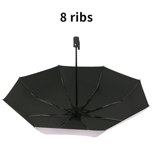 Parapluie pliant portable SK Cartoon Stitch, trois plis, coupe-vent avec 10 baleines - Product Image 2